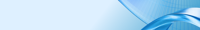 Abstract blue Microsoft-style ribbon graphic on a light blue background.